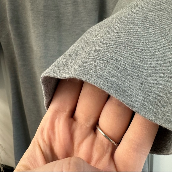 banana republic grey ponte flounce dress - Picture 5 of 7